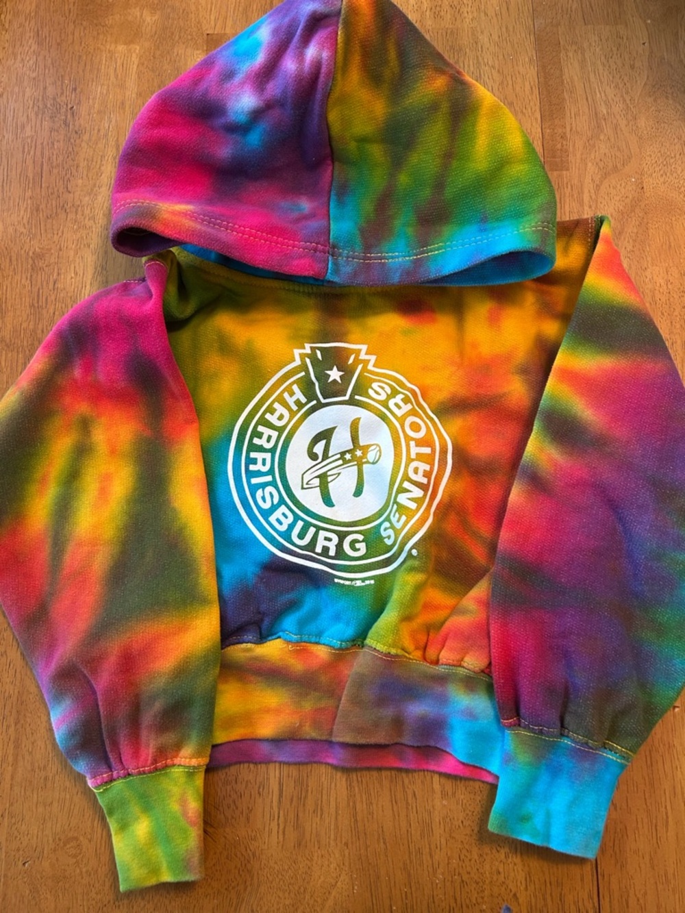 Harrisburg Senators Tie-Dye Cropped Hoodie